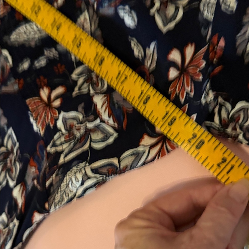 Ella Moss Floral A line V-Neck Dress size Large - Picture 4 of 5